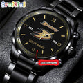 NHL Anaheim Ducks Black Fashion Watch Custom Hockey Game Time