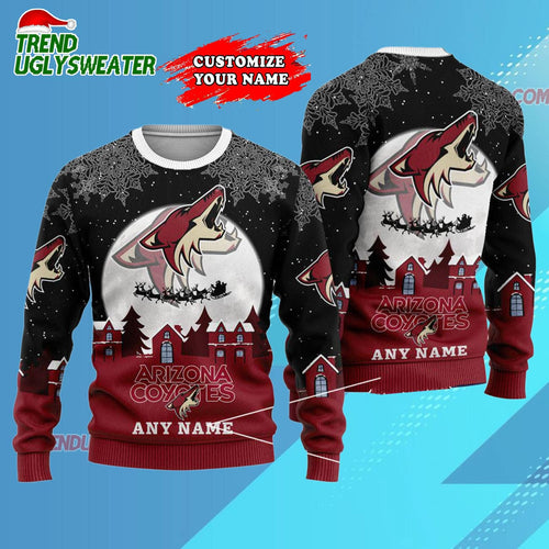 NHL Arizona Coyotes Hockey New Design Litmited Christmas Ugly Sweater