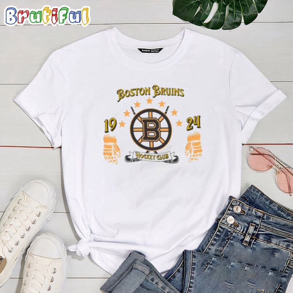 NHL Boston Bruins 2024 Logo Stars Tshirt