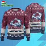 NHL Colorado Avalanche Hockey Team Design New Ugly Christmas Sweater