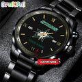 NHL Dallas Stars Black Fashion Watch Custom Hockey Game Time