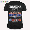 NHL Edmonton Oilers T Shirt, Grandma Doesn’t Usually Yell But When She Does Her Edmonton Oilers Are Playing Shirt