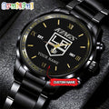 NHL Los Angeles Kings Black Fashion Watch Custom Hockey Game Time