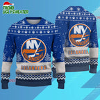 NHL New York Islanders Hockey Team Design New Ugly Christmas Sweater