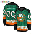 NHL New York Islanders Jersey Special St.Patrick’s Day Design Hockey Jersey