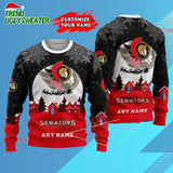 NHL Ottawa Senators Hockey New Design Litmited Christmas Ugly Sweater