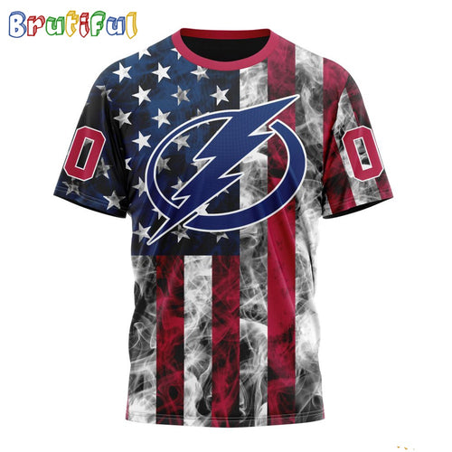 NHL Tampa Bay Lightning Happy Independence Day The 4th Of July 3D T Shirt