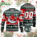 NHL Vancouver Canucks Personalized Name & Number Ugly Christmas Sweater