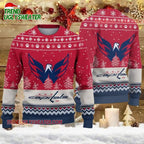 NHL Washington Capitals Big Logo Ugly Christmas Sweater