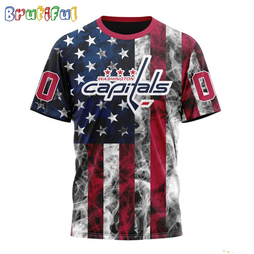 NHL Washington Capitals Happy Independence Day The 4th Of July 3D T Shirt