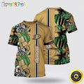 NHL Anaheim Ducks All Over Print T Shirt Tropical Tropical Forest Floral Pattern Summer T Shirt