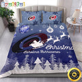 NHL Carolina Hurricanes Bedding Sets Santa Claus Sleigh And Reindeer Christmas Bedding Sets Quilt Bedding Sets
