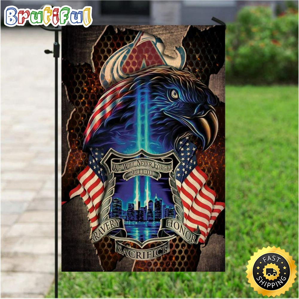 NHL Garden Flags Colorado Avalanche Specialized Flag For Honor Patriot Day We Will Never Forget