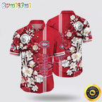 NHL Montreal Canadiens Hawaiian Shirt Tropical Hepatica Floral Pattern Summer Hawaiian Shirt