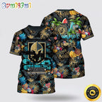 NHL Vegas Golden Knights All Over Print T Shirt With Tropical Fruits Summer T Shirt