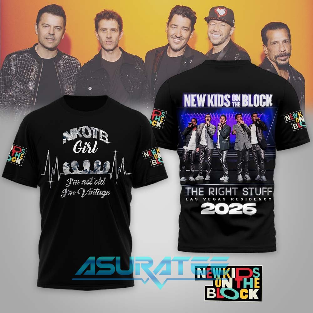 NKOTB The Right Stuff Las Vegas Residency 2026 Shirt