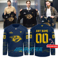 Nashville Predators 2026 Military Salute Limited Edition Blue Hockey Jersey