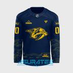 Nashville Predators 2026 Military Salute Limited Edition Blue Hockey Jersey