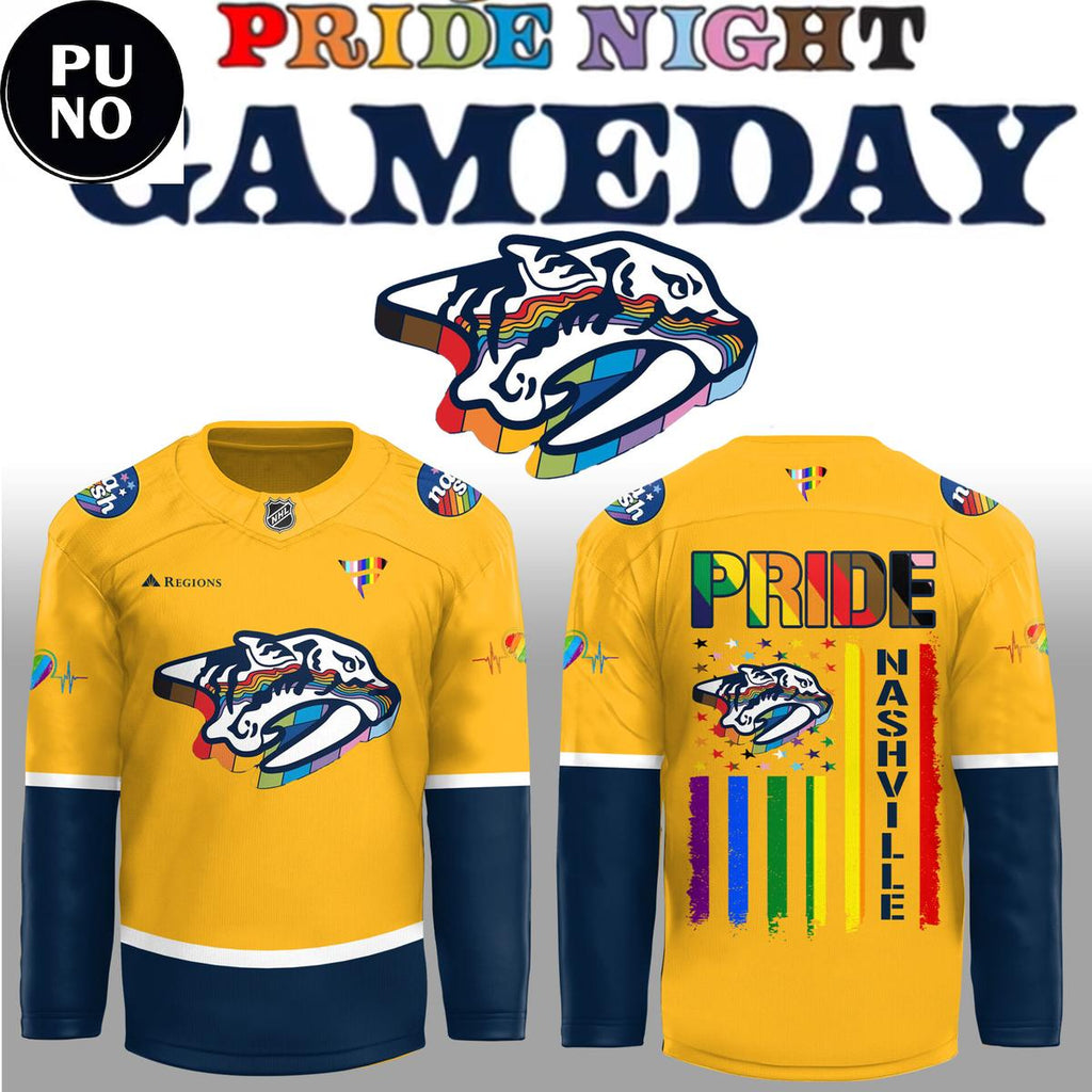 Nashville Predators Celebrating Pride Night 2026 Hockey Jersey
