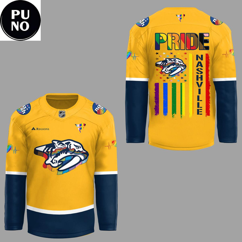Nashville Predators Celebrating Pride Night 2026 Hockey Jersey