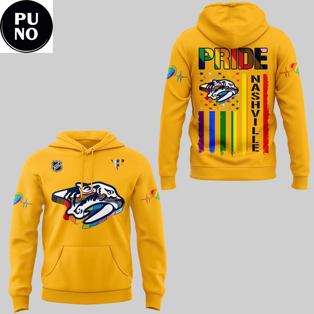 Nashville Predators Celebrating Pride Night 2026 Hoodie T-Shirt