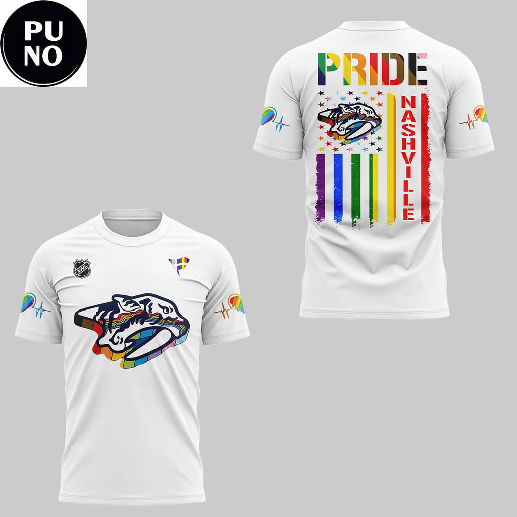 Nashville Predators Celebrating Pride Night 2026 Hoodie T-Shirt