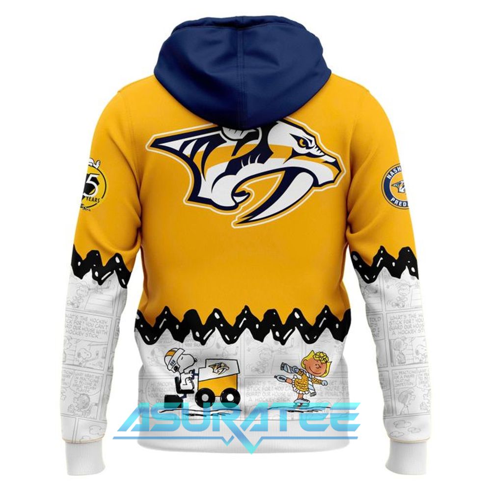 Nashville Predators ”Peanuts Night” 2026 Snoopy Special Hoodie, Cap