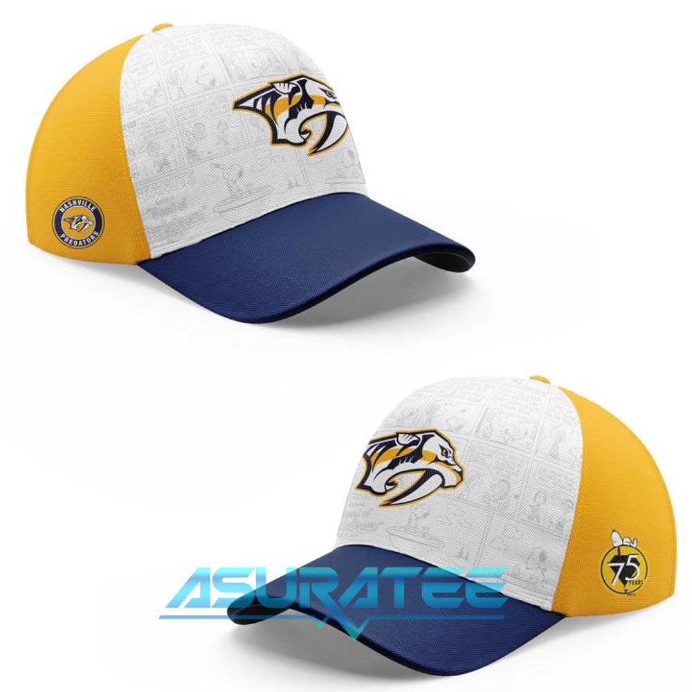 Nashville Predators ”Peanuts Night” 2026 Snoopy Special Hoodie, Cap