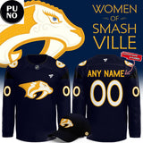 Nashville Predators Women of Smashville Night 2026 Nashville Personalized Hockey Jersey