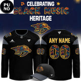 Nashville Predators x Black Music Heritage Night 2026 Personalized Hockey Jersey