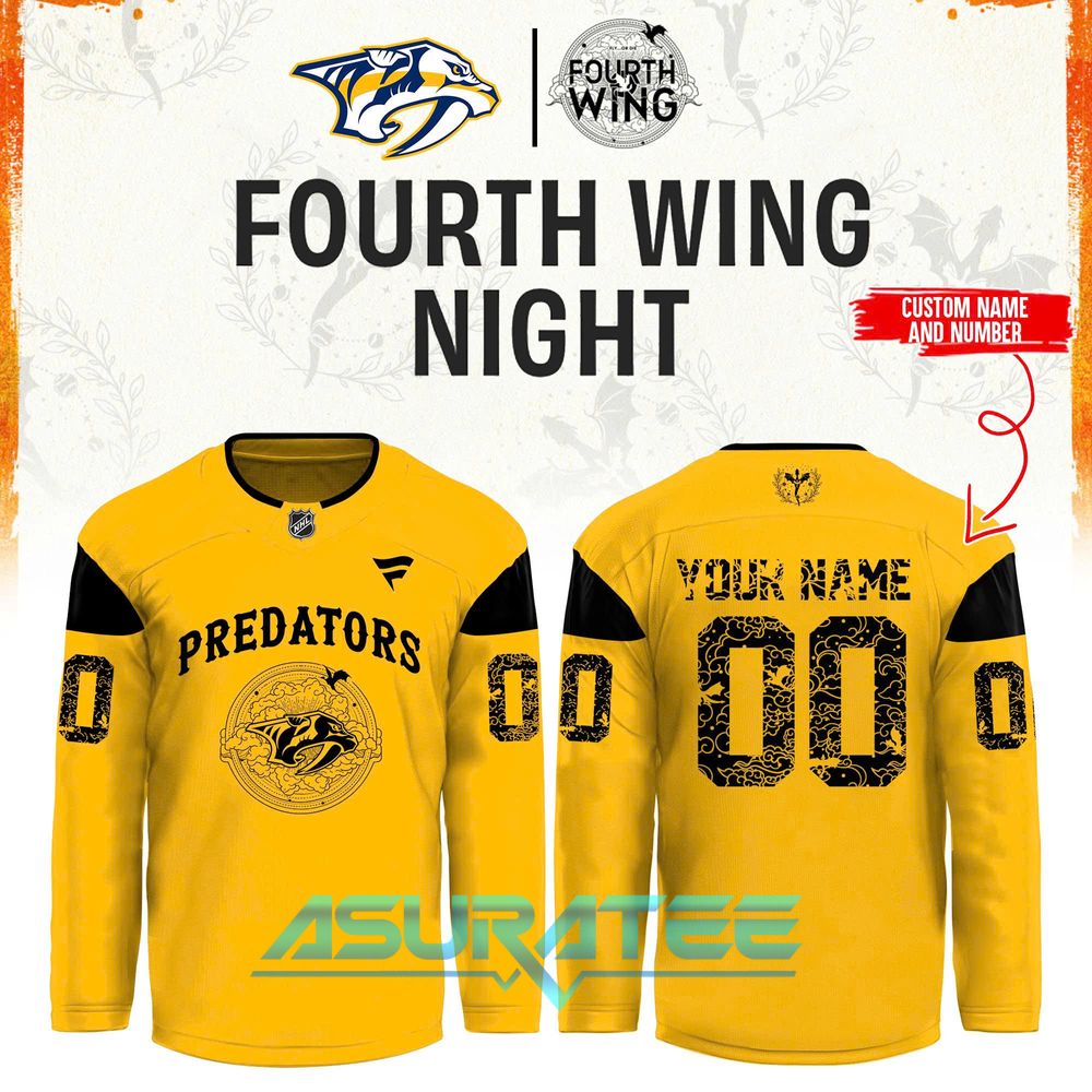 Nashville Predators x Fourth Wing Night 2026 Hockey Jersey