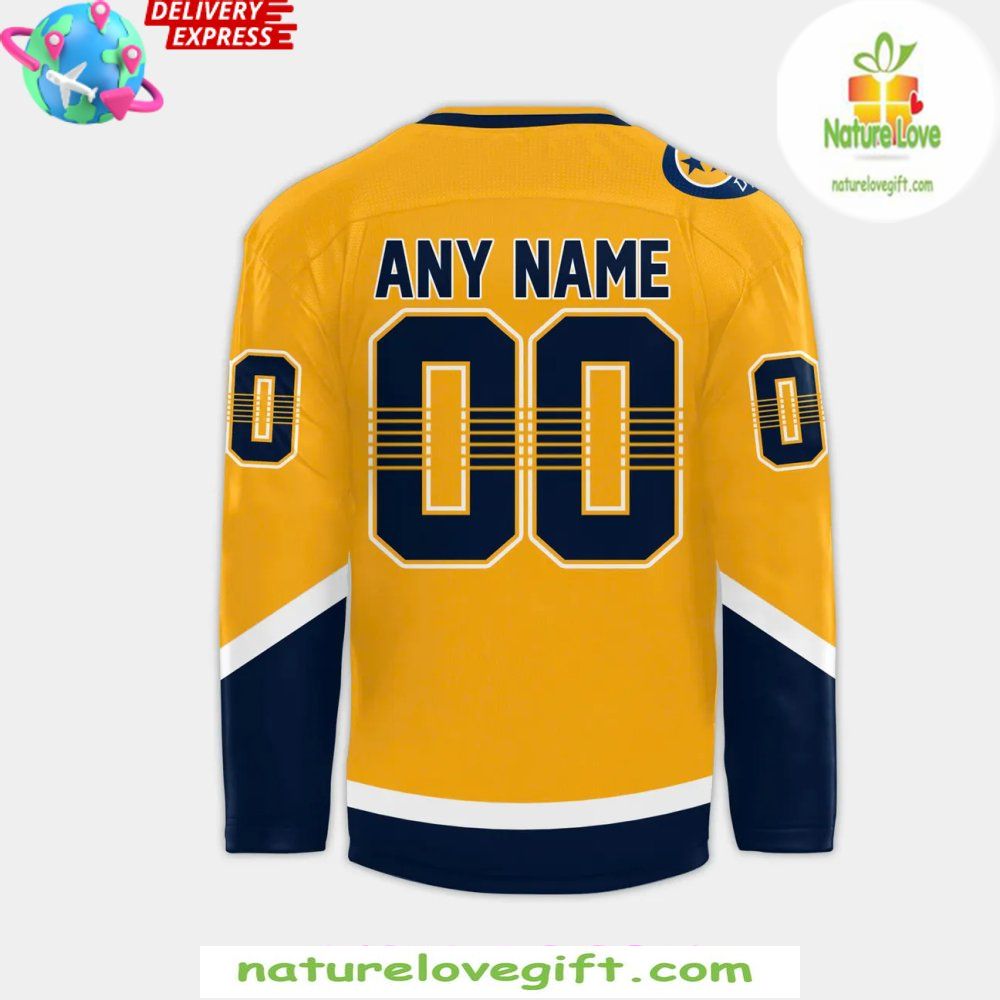 Nashville Predators Jelly Roll 2026 Hockey Jersey NHL Fan Gear