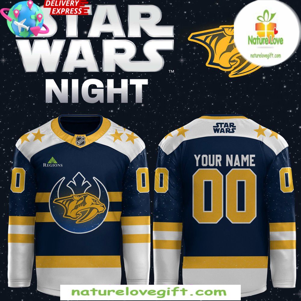 Nashville Predators Star Wars Night Hockey Jersey