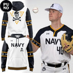 Navy Baseball Jolly Rogers 2026 Fear the Bones Hoodie T-Shirt