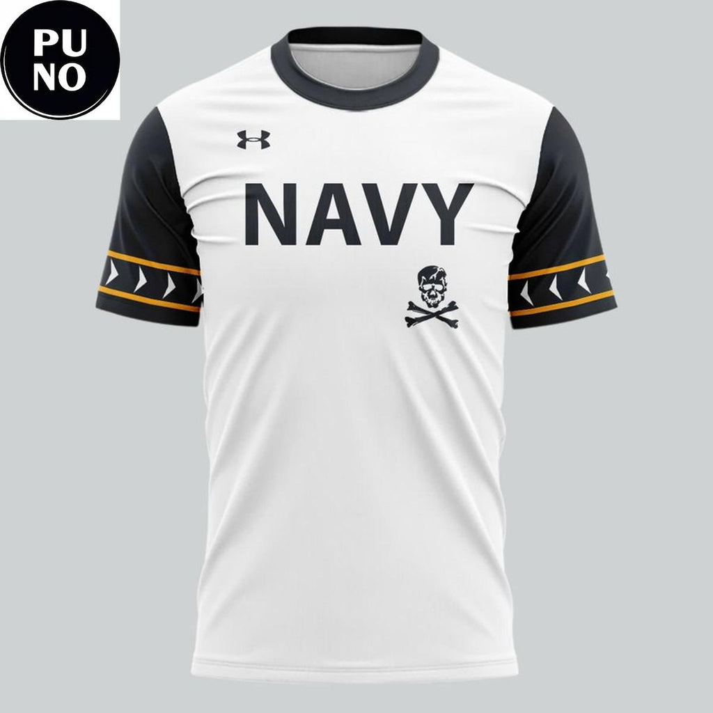 Navy Baseball Jolly Rogers 2026 Fear the Bones Hoodie T-Shirt