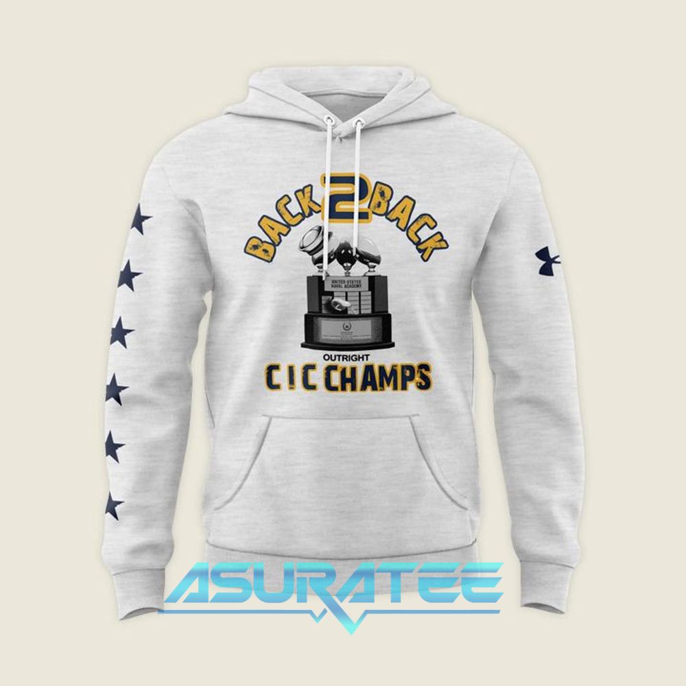 Navy Midshipmen 2025 CIC Trophy Champions Special Hoodie, Cap