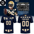 Navy Under Armour 100th Anniversary 2026 Replica Personalized Football Jersey