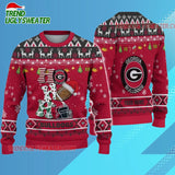 Ncaa Georgia Bulldogs Football Ho Ho Ho Ugly Christmas Sweater
