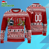 Ncaa Indiana Hoosiers Logo Team Football Custom Christmas Ugly Sweater