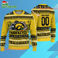 Ncaa Iowa Hawkeyes Logo Team Football Custom Christmas Ugly Sweater