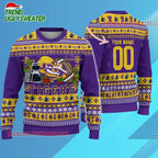 Ncaa Lsu Tigers Logo Team Football Custom Christmas Ugly Sweater