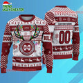 Personalized Ncaa Mississippi State Bulldogs Special Reindeer Light Ugly Christmas Sweater