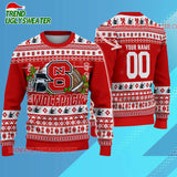 Ncaa Nc State Wolfpack Logo Team Football Custom Christmas Ugly Sweater