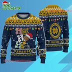 Ncaa Notre Dame Fighting Irish Football Ho Ho Ho Ugly Christmas Sweater