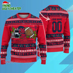 Ncaa Ole Miss Rebels Logo Team Football Custom Christmas Ugly Sweater