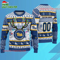 Personalized Ncaa Pittsburgh Panthers Special Reindeer Light Ugly Christmas Sweater