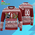 Ncaa Stanford Cardinal Logo Team Football Custom Christmas Ugly Sweater