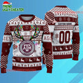 Personalized Ncaa Texas A&ampm Aggies Special Reindeer Light Ugly Christmas Sweater