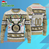 Personalized Ncaa Ucf Knights Special Reindeer Light Ugly Christmas Sweater