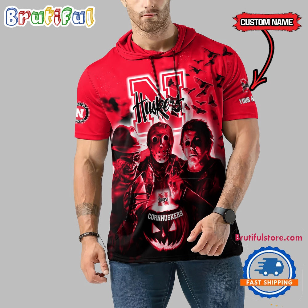 Nebraska Cornhuskers Horror Characters Essential Halloween Sleeveless Hoodie